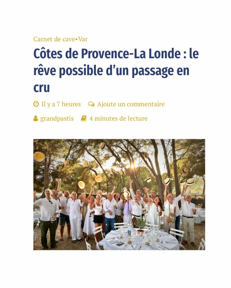 relation de presse vignoble du var